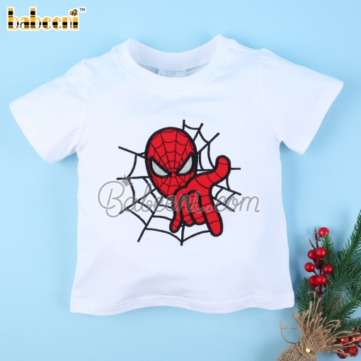 Spiderman applique boy clothing set - BB3103